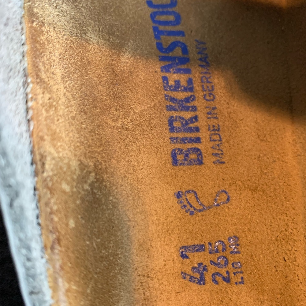 Birkenstock Arizona Soft Footbed Taupe Suede Leather Casual Sandals Size EU41 - Picture 8 of 8